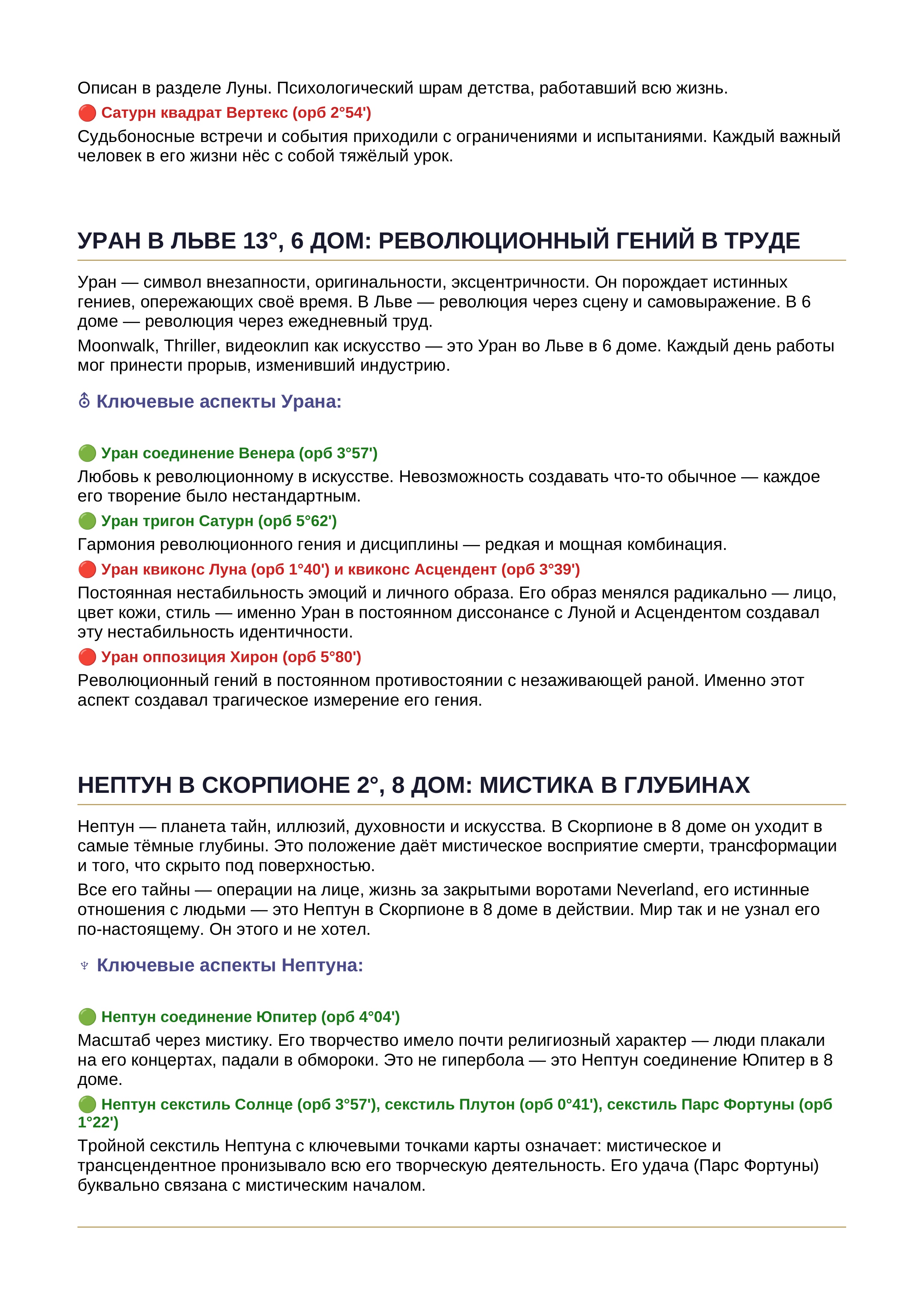 Пример солярного гороскопа 13